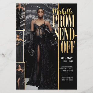 DIY Photo PROM SEND-OFF Luxurionable Fashionable Flygblad