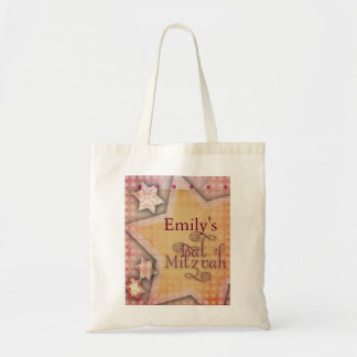 DIY-polkaen pricker färgrik bat mitzvah design Tygkasse