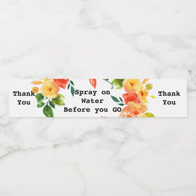 DIY Poo Spray-etikett Gör ditt eget Vattenflaska Etikett (Singel etikett)