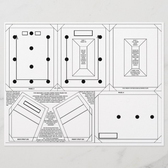 DIY ram-stift för ornament mönster för 2 x 3-foto (Framsida)
