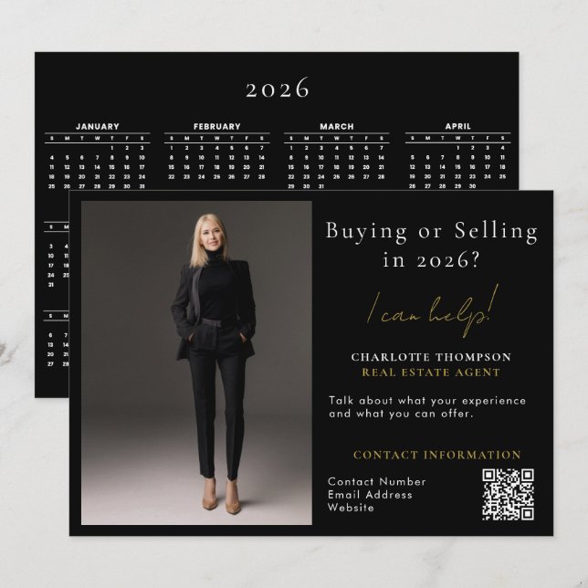 DIY Realtor Buying Selling Real Gods Photo 2026 Julkort (Fram/baksida)