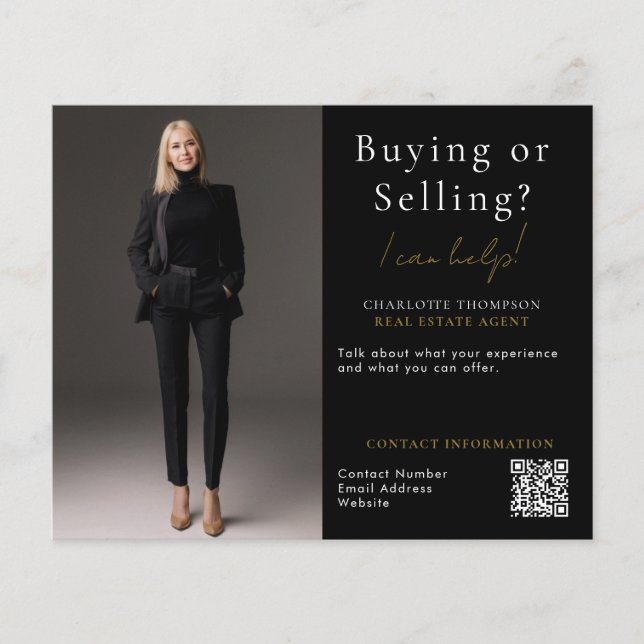 DIY Realtor - köpa eller sälja Real Gods Photo Flygblad (Framsidan)