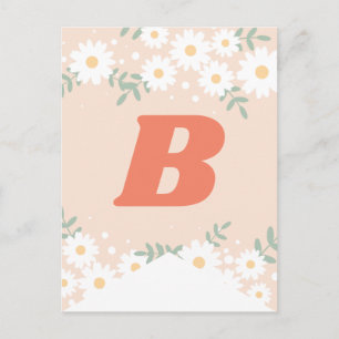 DIY Retro Daisy Brev Bunting Postcard Vykort