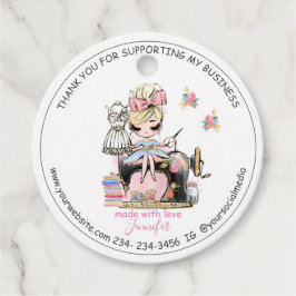 DIY Sewing Tack Mode Designe Favor Taggs Gåvor Etiketter
