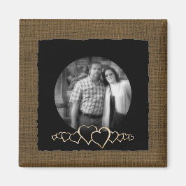 DIY Skapa dig själv | Foto för Rustic Personlig Magnet