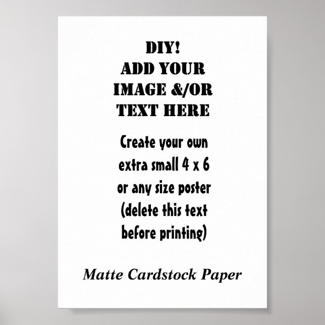 DIY Skapa din egen 5 x 7 projektionsyta Papper A2 Poster (Framsidan)
