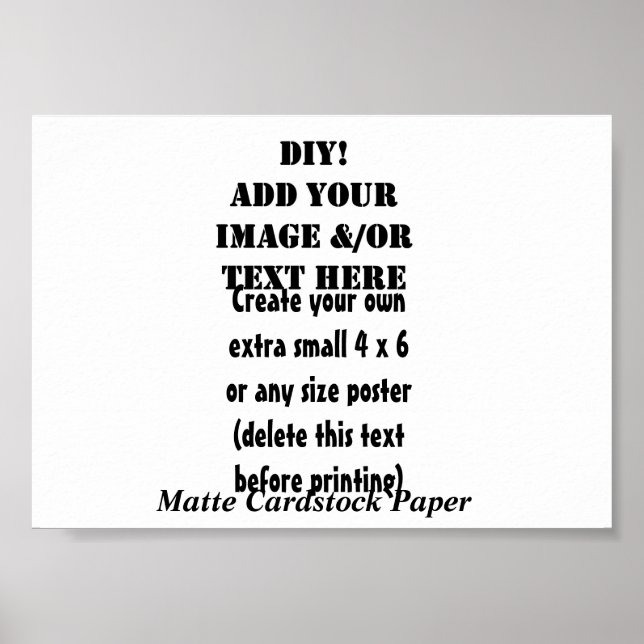 DIY Skapa din egen 7 x 5 projektionsyta Papper A4- Poster (Framsidan)