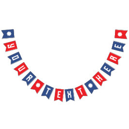 DIY Skapa din egen Banner Red White & Blue Vimplar