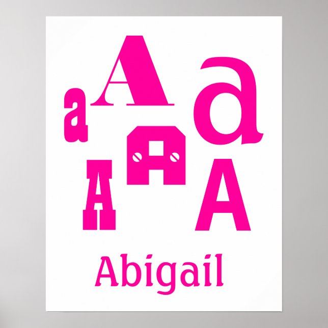 DIY Skapa ditt eget Baby Namn Poster (Framsidan)