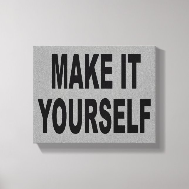 DIY Skapar din egen svällda arbetsytegrafik Canvastryck (Framsida)