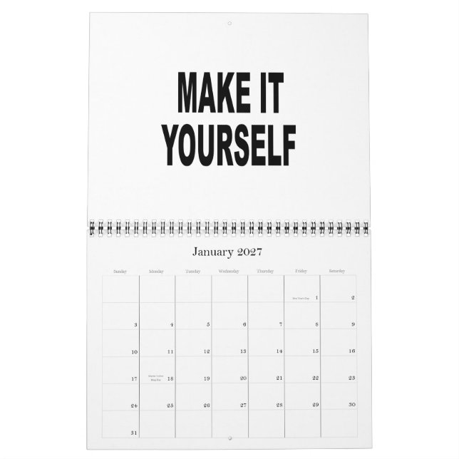 DIY skapar din egna kalender 2015 (Jan 2027)