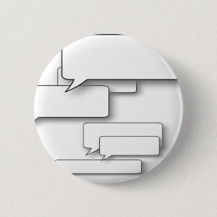 DIY-text - beställnings- tecknadtal bubblar föra Knapp