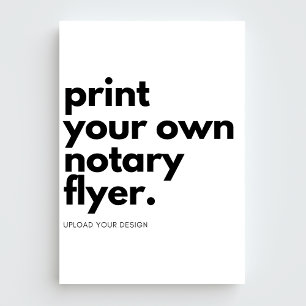DIY Upload your own Anpassningsbar Mobile Notary M Reklamblad