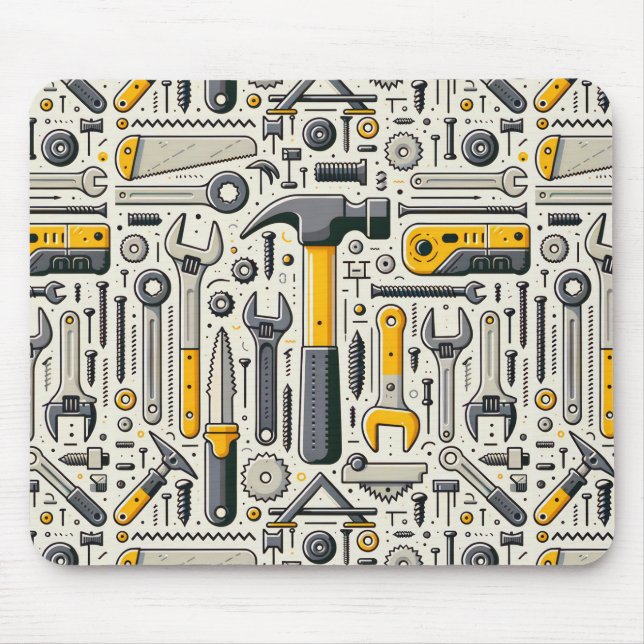 DIY Verktyg-sortiment Musmatta (Framsidan)