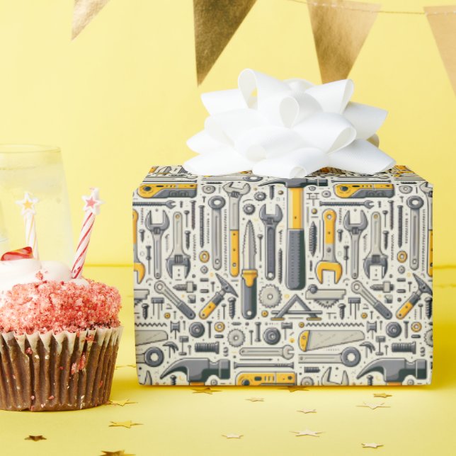 DIY Verktyg-sortiment Presentpapper (Födelsedagsfest)