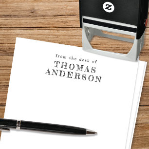 DIY Vintage Personal Stationery Self-Inking Frimär Självfärgande Stämpel