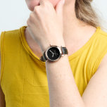 DIY Watch | Anpassat namn, Färg, text Armbandsur<br><div class="desc">Är du en akustisk? Nu kan du göra en egen handklocka för personligen med våra enkla användor för DIY-mallar. Lägg till en namn. Initialer. Ett monogram. Ett foto. En logotyp eller annan bild. Den här klockan visas i svart med vit text, men du kan också välja en egen bakgrund färg....</div>