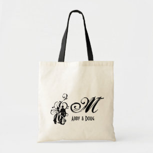 DIY Whimsical Monogram Tote Tygkasse