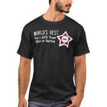 DIY World's Best Add ROLE SAYING RED BLACK V01AA