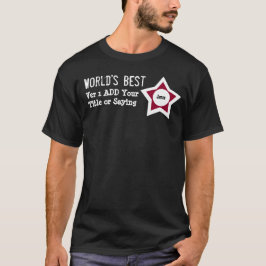 DIY World's Best Add ROLE SAYING RED BLACK V01AA Tröja