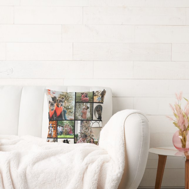 DIY YOUR | FAMILY Two Sided Family 10 Pictures Kudde (Soffa)