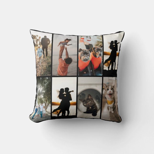  DIY YOUR | FAMILY Two Sided Family 8 Pictures Kudde (Framsida)