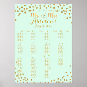 DIYcolor/Faux Guld Confetti/Alfasäten Poster