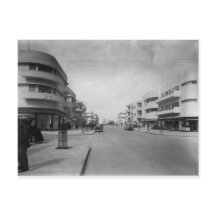 Dizengoff Street i Tel Aviv på 1930-talet