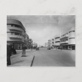Dizengoff Street i Tel Aviv på 1930-talet Vykort