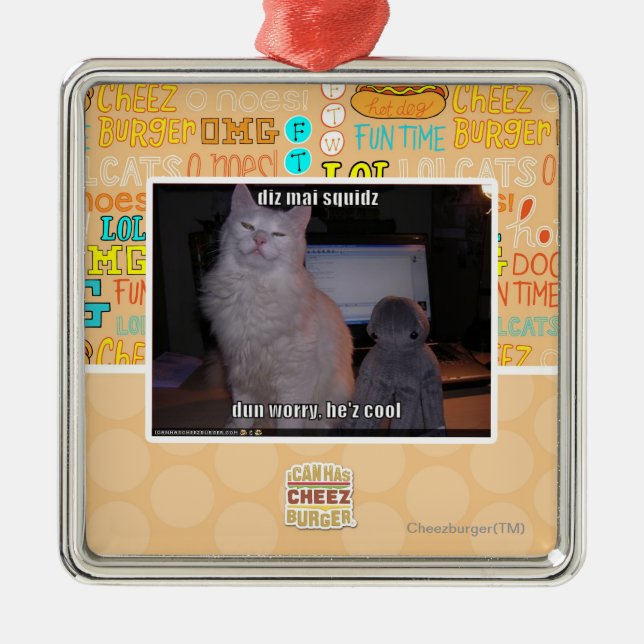 dizmai-squidz julgransprydnad metall (Framsidan)