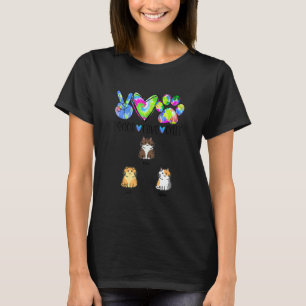 Diztomaz Fred Kärlek Katt Tre Katter T Shirt