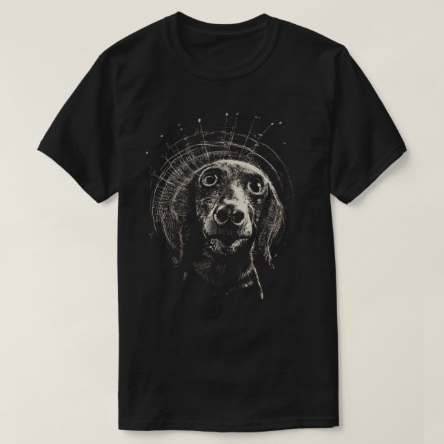 Dizzy Dachshund T-Shirt (Design framsida)