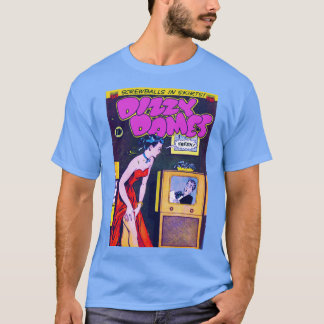Dizzy Dames Tecknads retro art estetik T Shirt