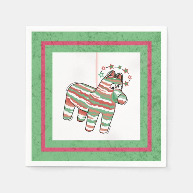 Dizzy Donkey Pinata Pappersservett (Framsidan)