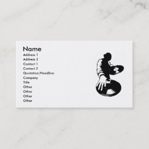 Dj-affär Card1 Visitkort