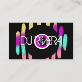 DJ Affärs Musikproducent Neon och Svart Visitkort