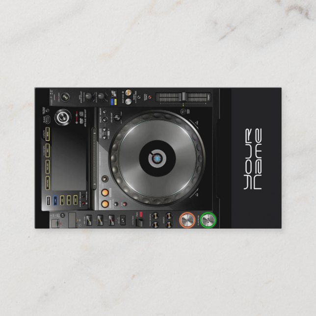 DJ Affärskort Visitkort (Framsida)