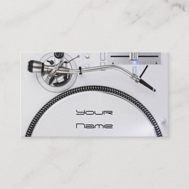 DJ Affärskort Visitkort (Framsida)