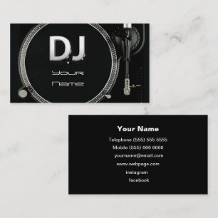 DJ Affärskort Visitkort