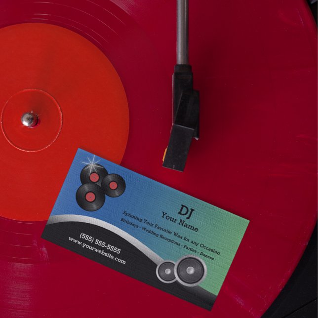 DJ AFFÄRSKORT VISITKORT (Skapare uppladdad)