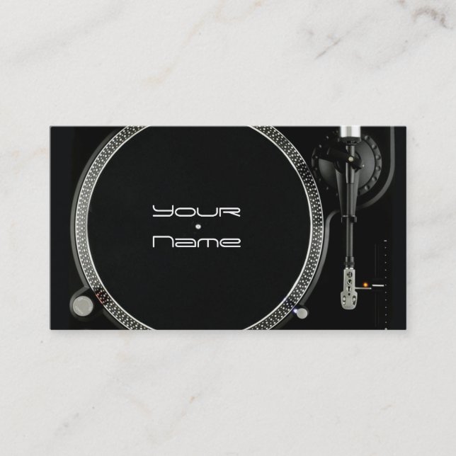 DJ-Affärskort Visitkort (Framsida)