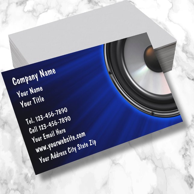 DJ Affärskorts Visitkort (Skapare uppladdad)