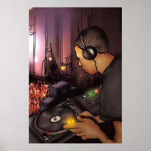 Dj-affisch Poster