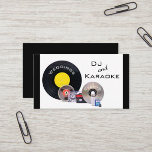 ’DJ and Karaoke’  Visitkort