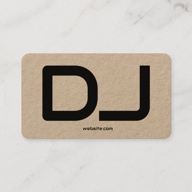 DJ Anpassad QR-kod AffärsKort Visitkort (Framsida)