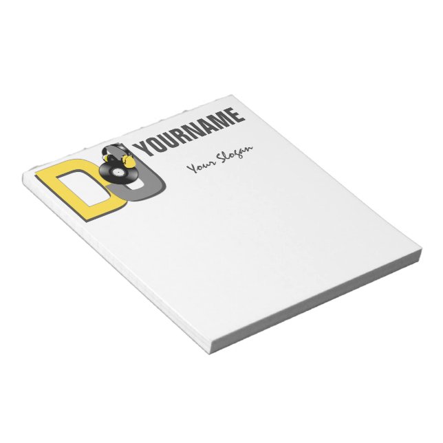 DJ anpassningsbar anteckningsblocks Anteckningsblock (Vinklad)
