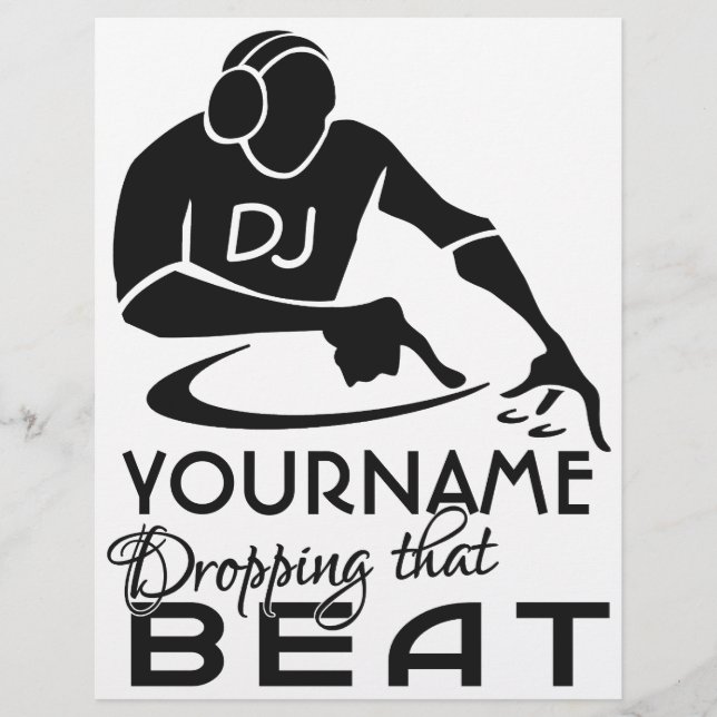 DJ-anpassningsbar-flygare Reklamblad (Framsidan)