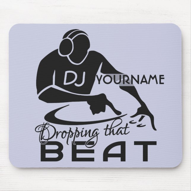 DJ anpassningsbar mousepad Musmatta (Framsidan)