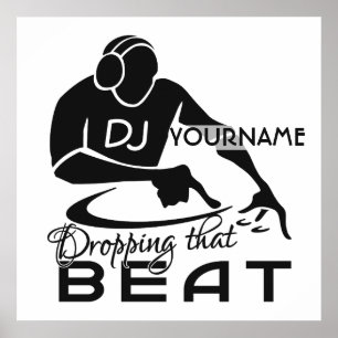DJ-anpassningsbar poster