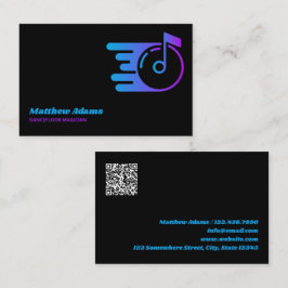 DJ-Anpassningsbar QR-kod Visitkort